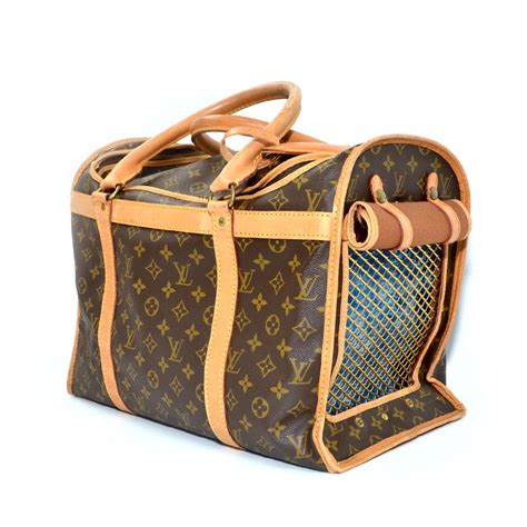 faux Louis Vuitton dog carriers